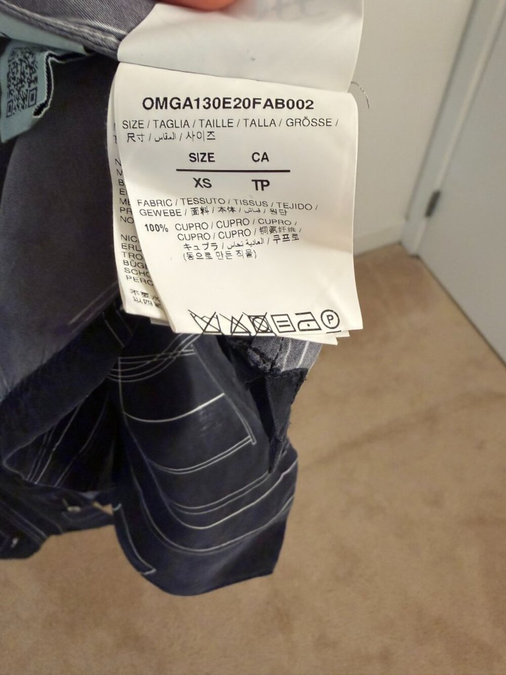 Off-white Dark Blue Painter Holiday Shirt